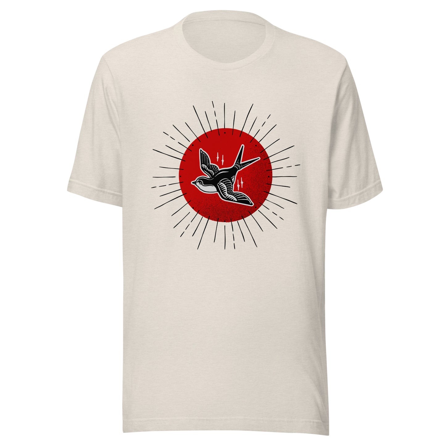 Red Sun Sparrow Unisex t-shirt