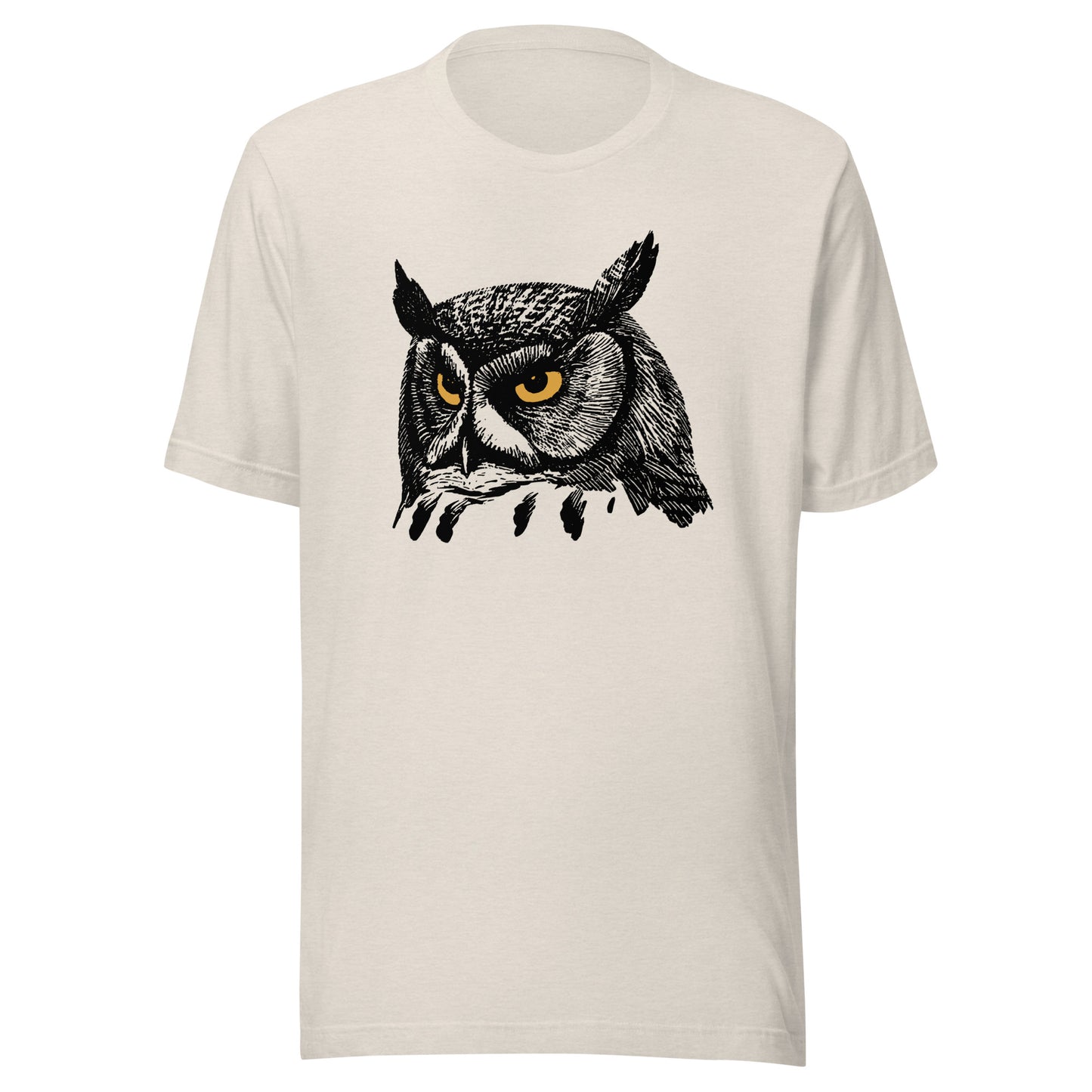 Golden Eye Owl Unisex t-shirt