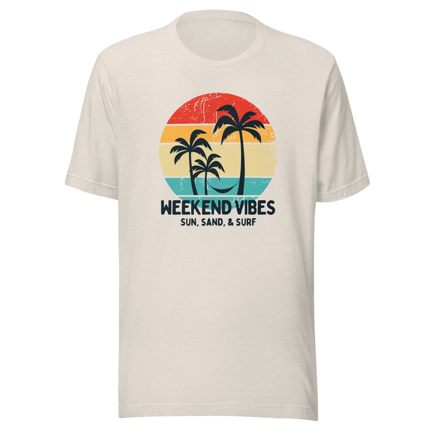 Weekend Vibes Sun Sand Surf Unisex t-shirt