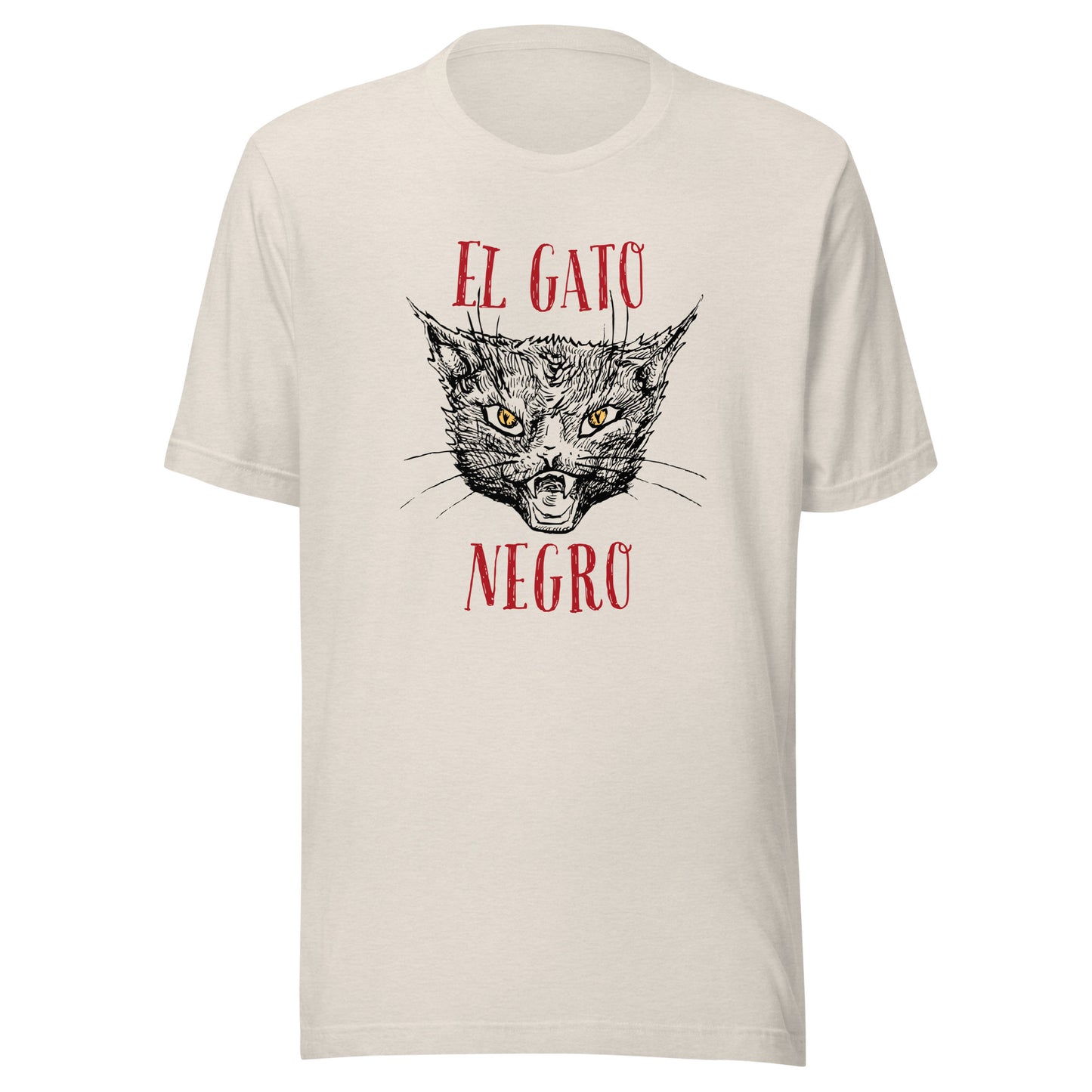 El Gato Negro illustration Unisex t-shirt