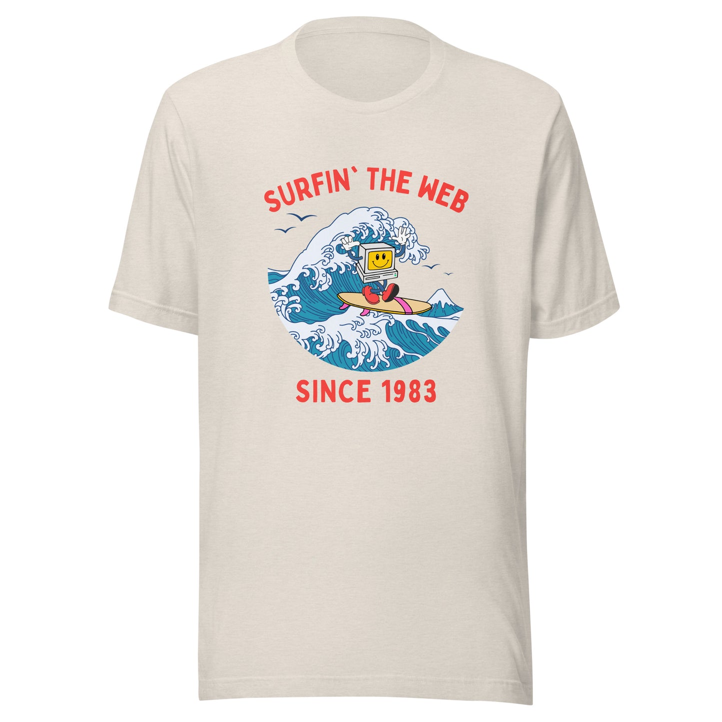 Surfin' The Web Since 1983 Unisex t-shirt