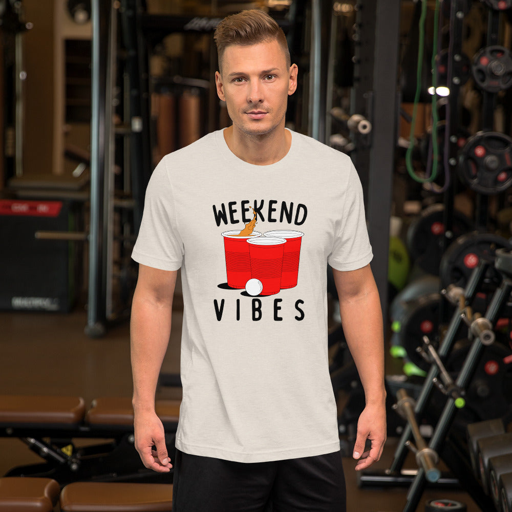Weekend Vibes Beer Pong Unisex t-shirt