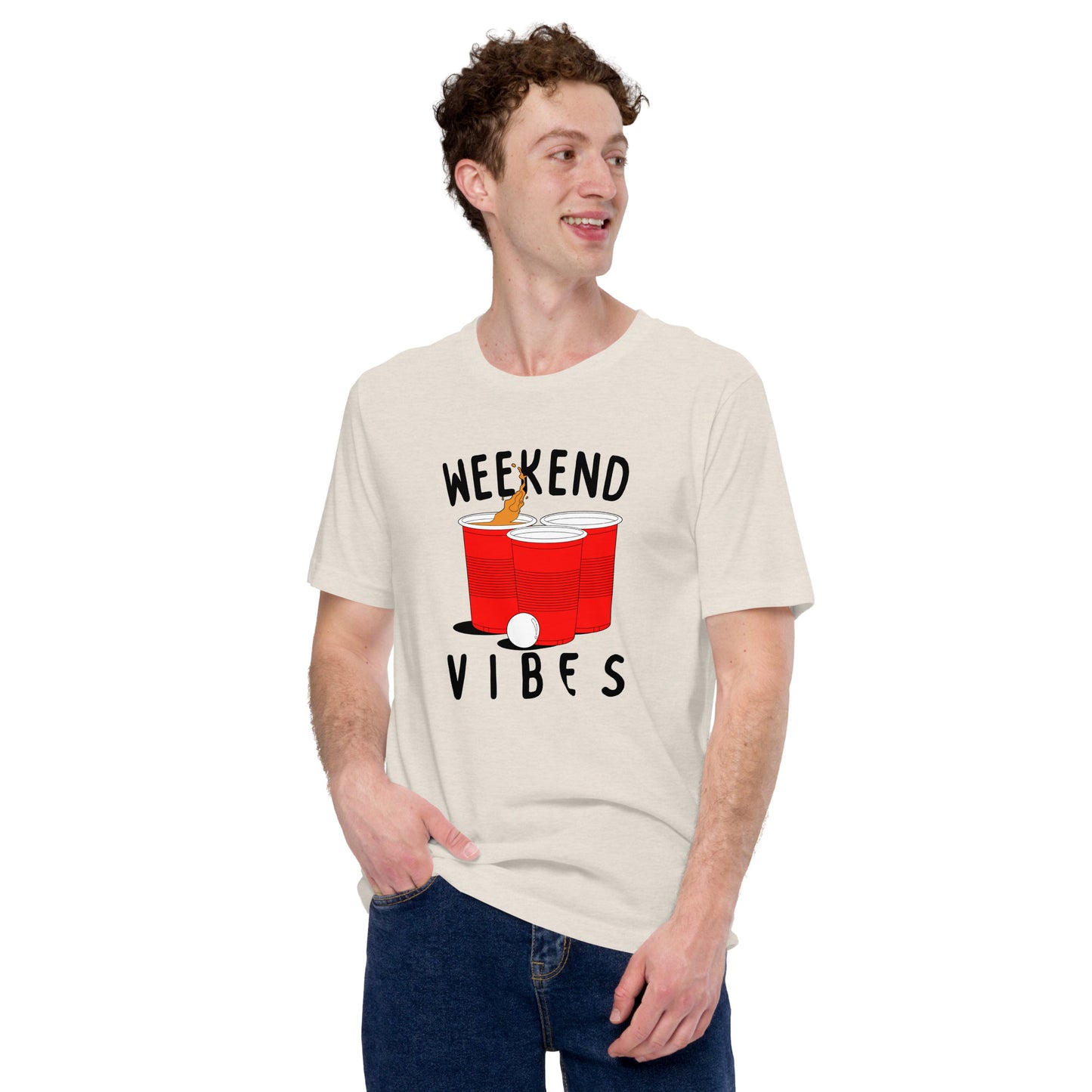 Weekend Vibes Beer Pong Unisex t-shirt