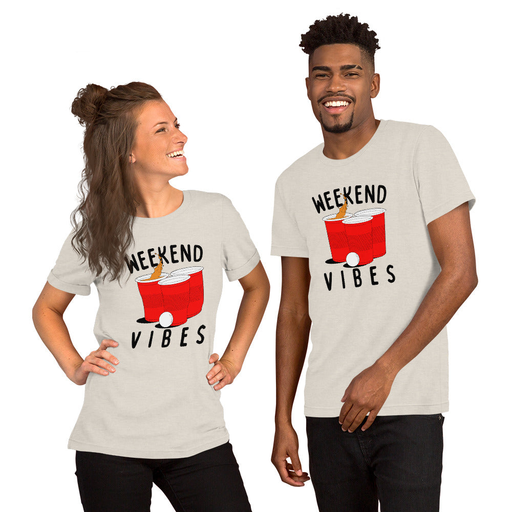 Weekend Vibes Beer Pong Unisex t-shirt