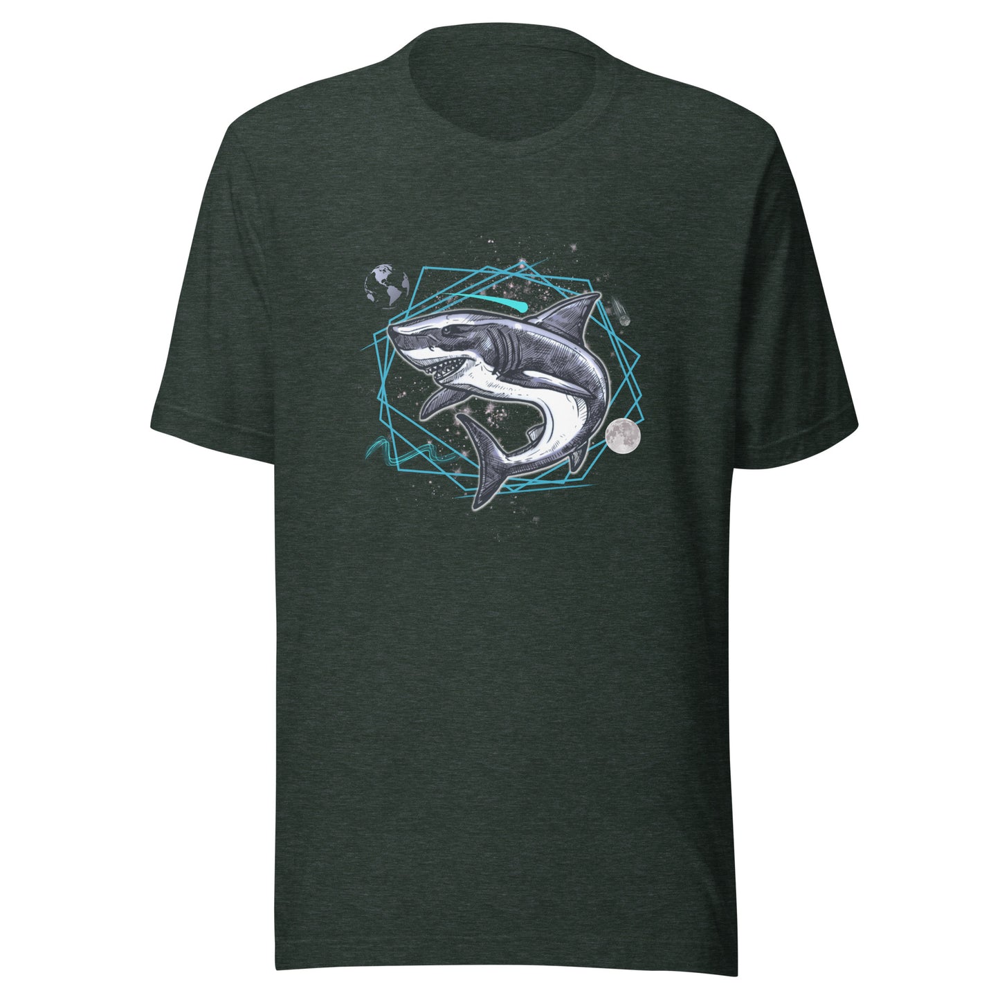 Underwater Galaxy Shark Unisex t-shirt