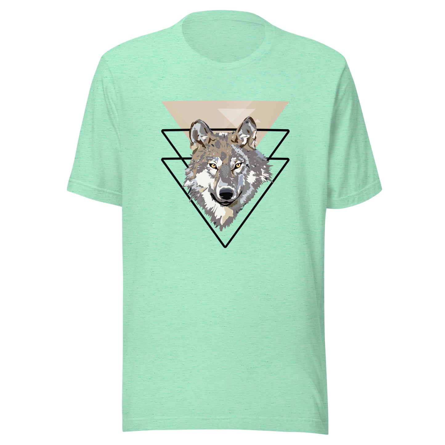 Triangle Wolf Illustration Unisex t-shirt