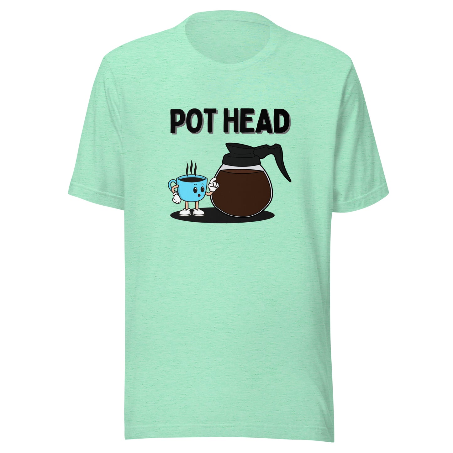 Coffee Pot Head Unisex t-shirt