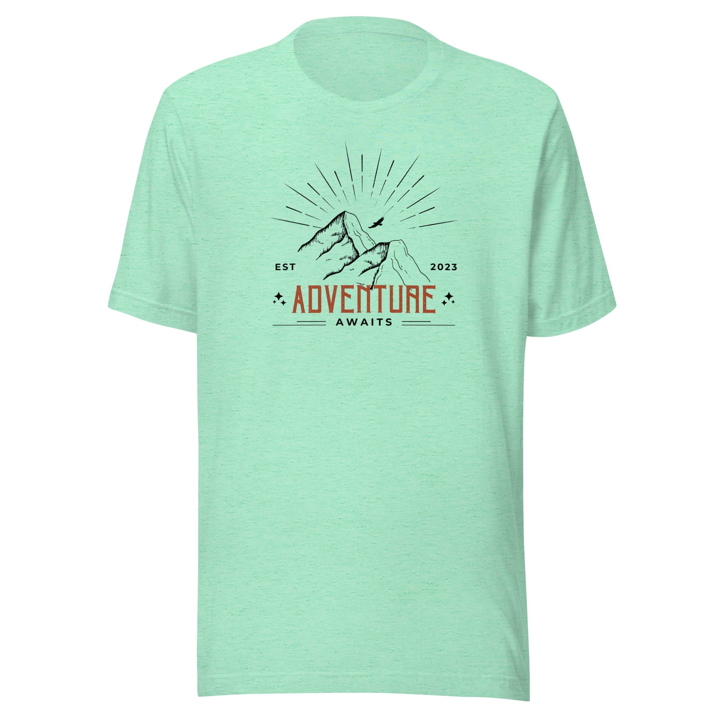 Adventure Awaits Mountain Peaks Unisex t-shirt