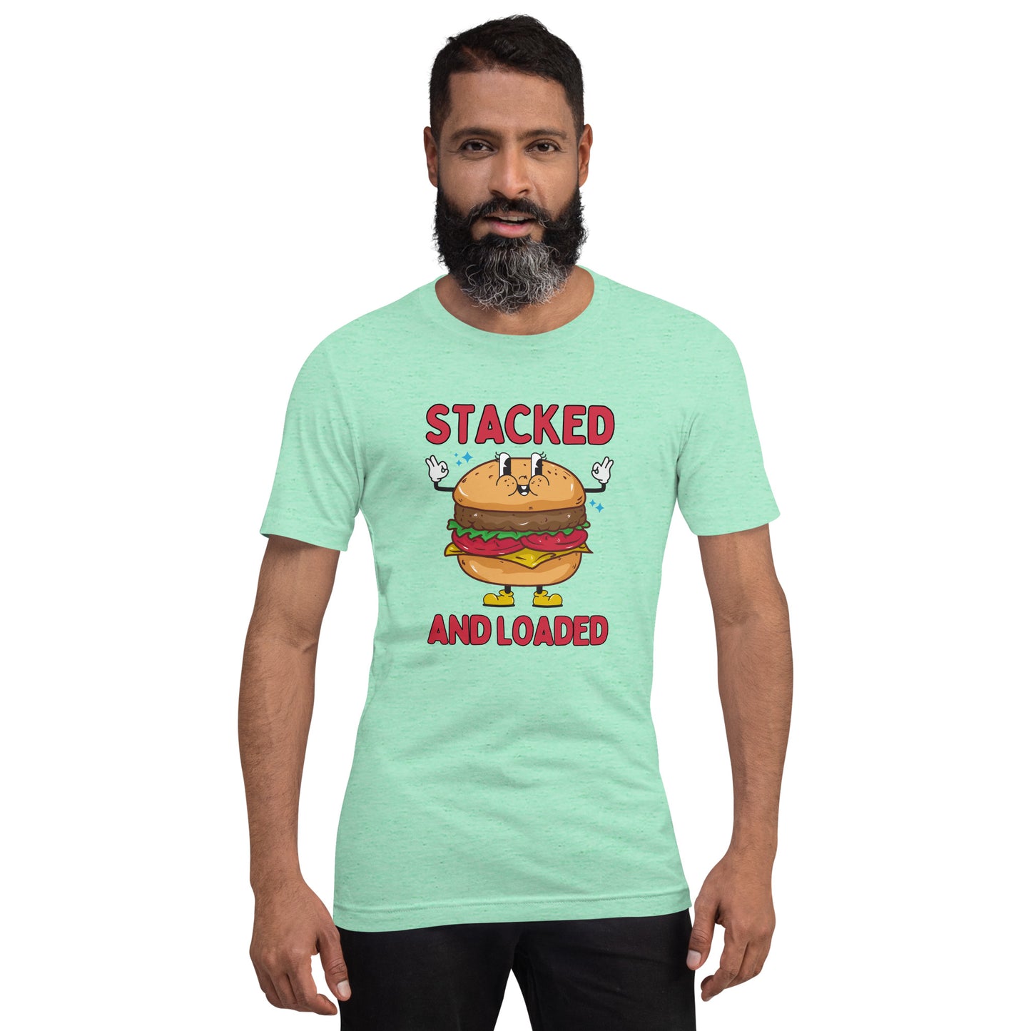 STACKED and LOADED burger boy Unisex t-shirt