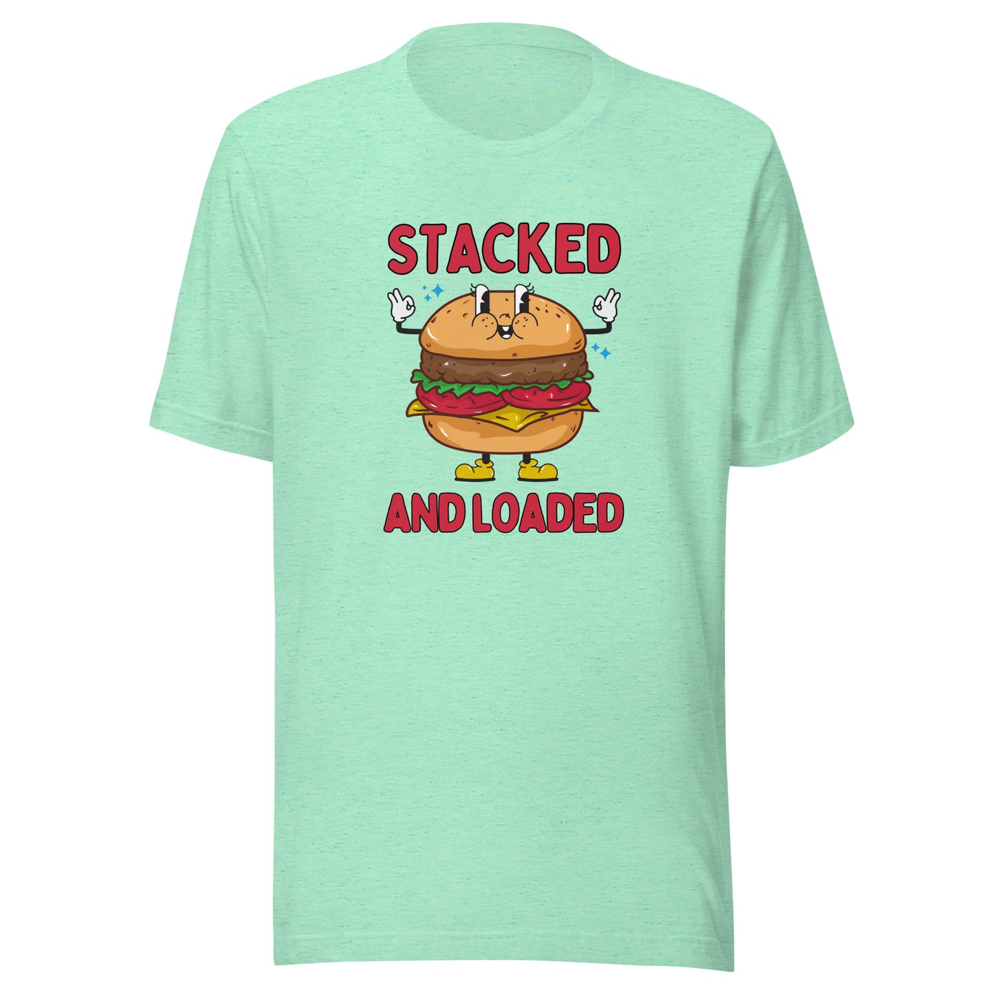 STACKED and LOADED burger boy Unisex t-shirt