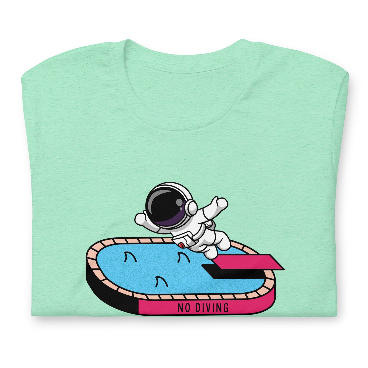 NO DIVING astronaut fun Unisex t-shirt