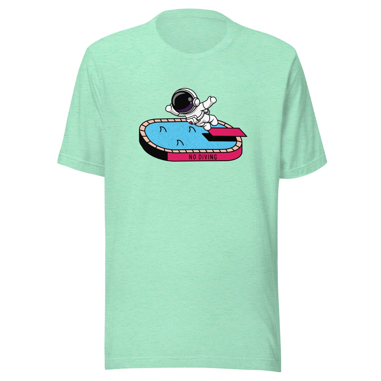 NO DIVING astronaut fun Unisex t-shirt