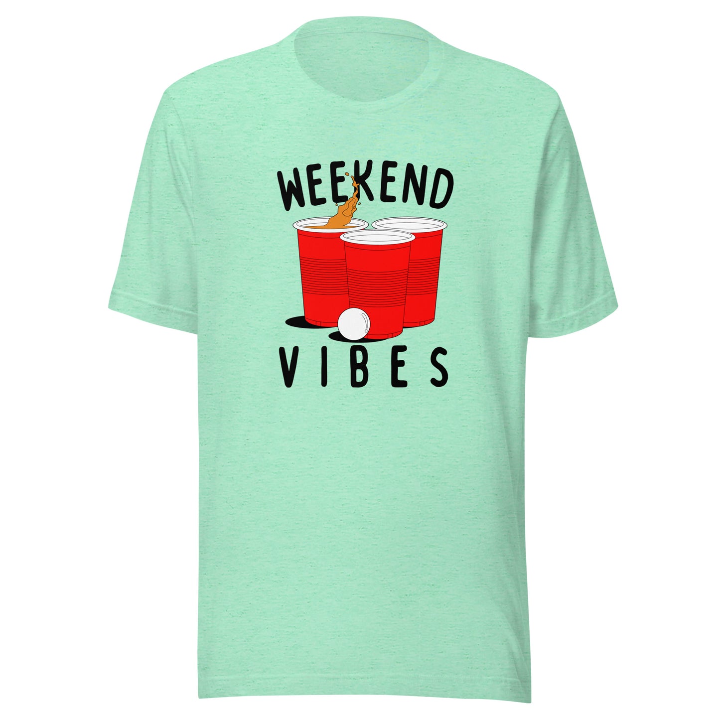 Weekend Vibes Beer Pong Unisex t-shirt