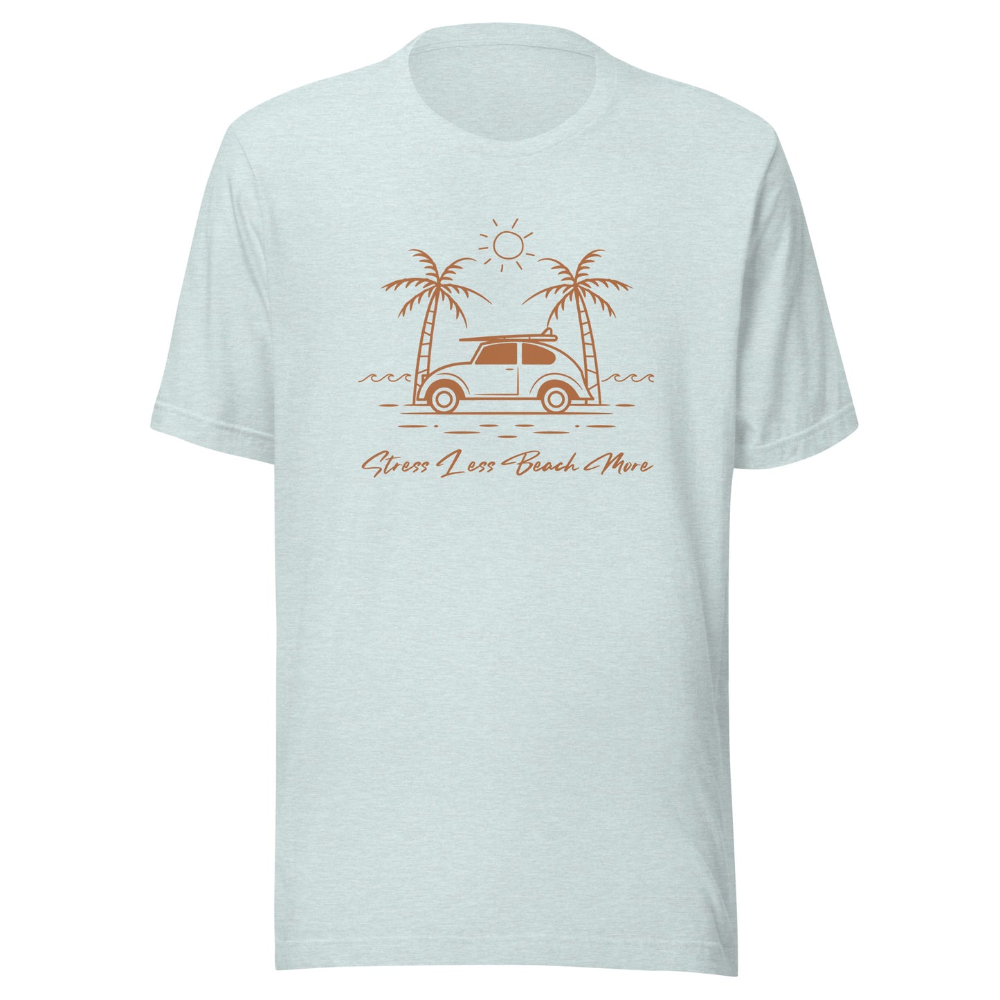 Stress Less Beach More Unisex t-shirt