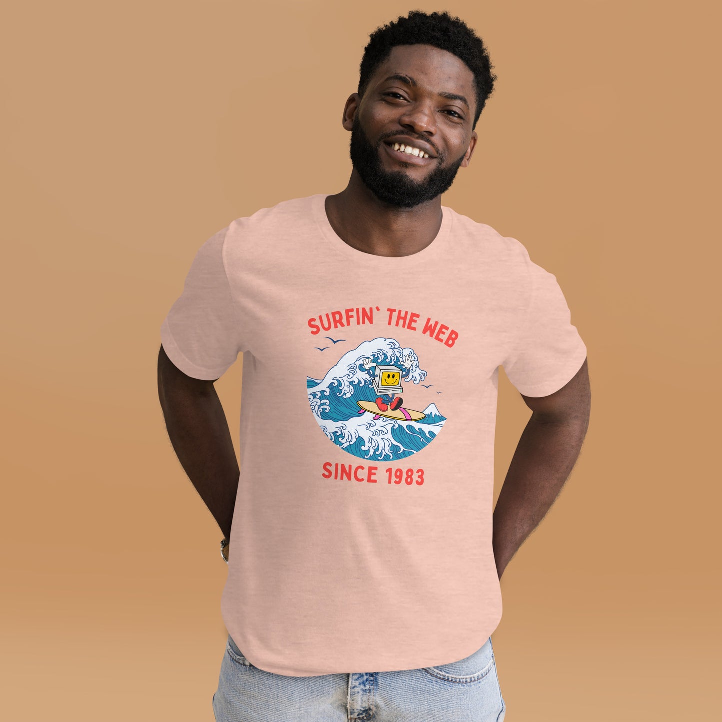 Surfin' The Web Since 1983 Unisex t-shirt