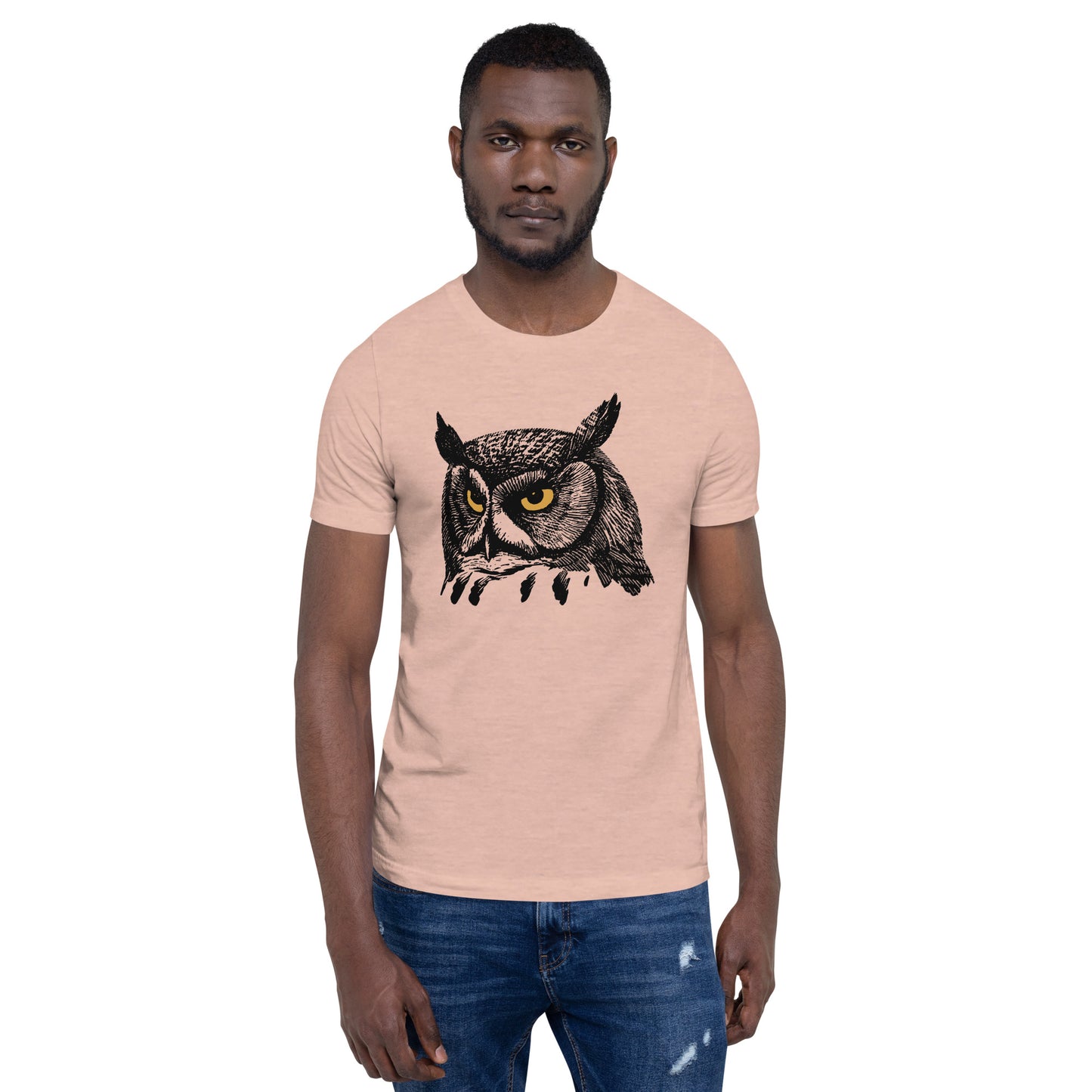 Golden Eye Owl Unisex t-shirt
