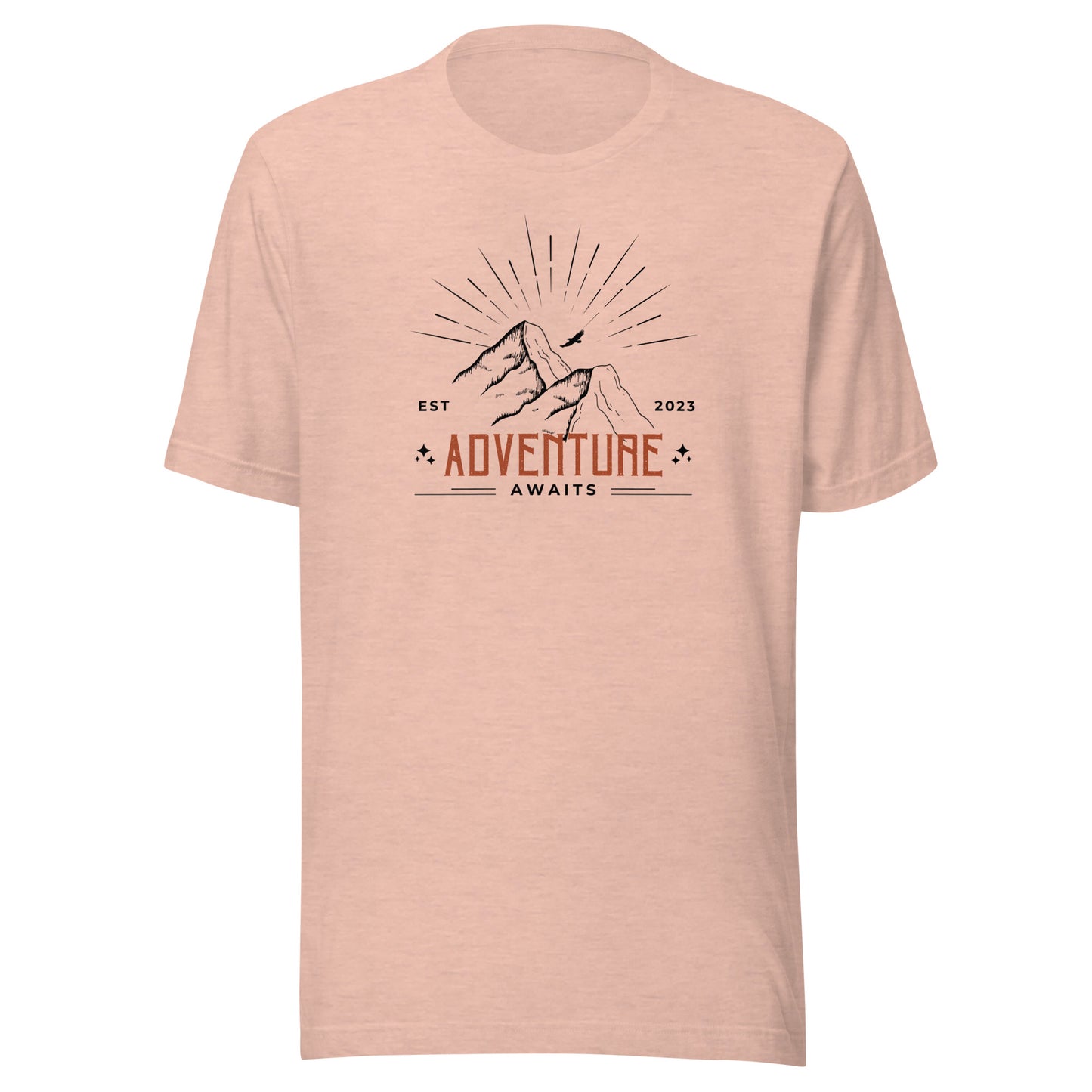 Adventure Awaits Mountain Peaks Unisex t-shirt