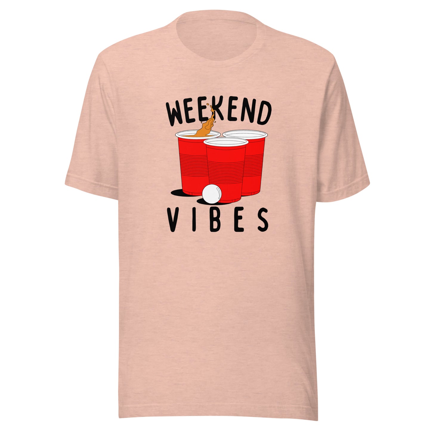 Weekend Vibes Beer Pong Unisex t-shirt