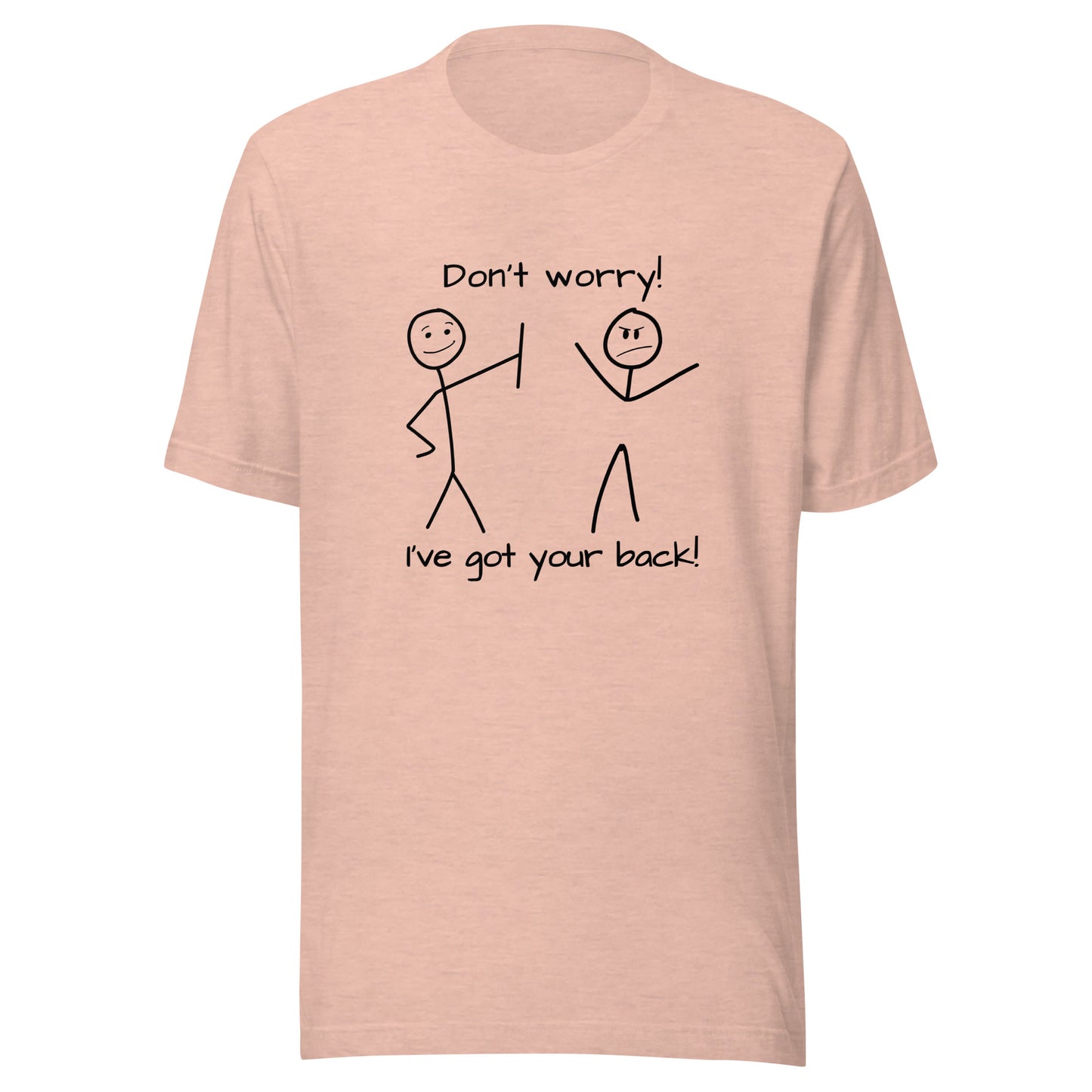I've got your back! stick figures Unisex t-shirt