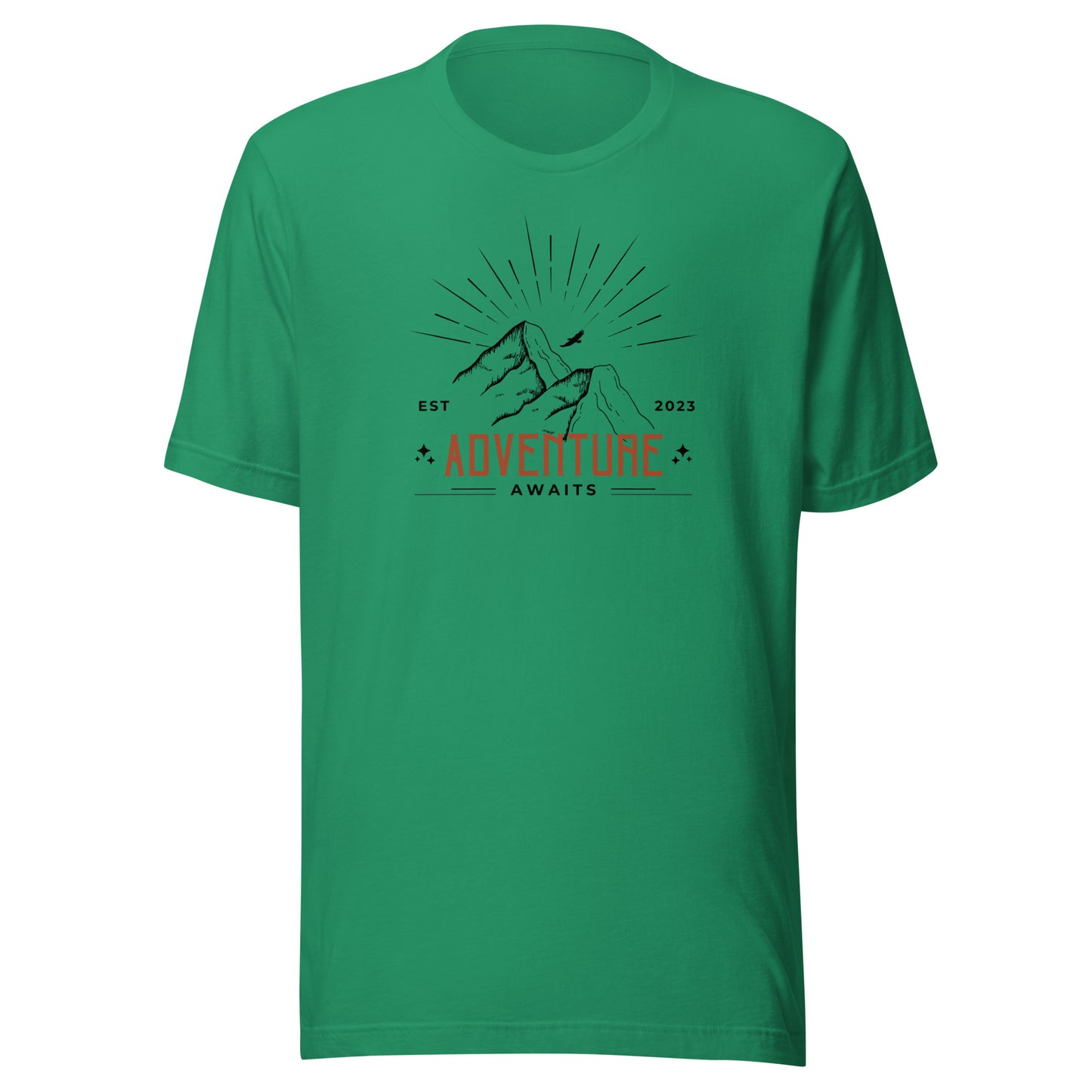 Adventure Awaits Mountain Peaks Unisex t-shirt