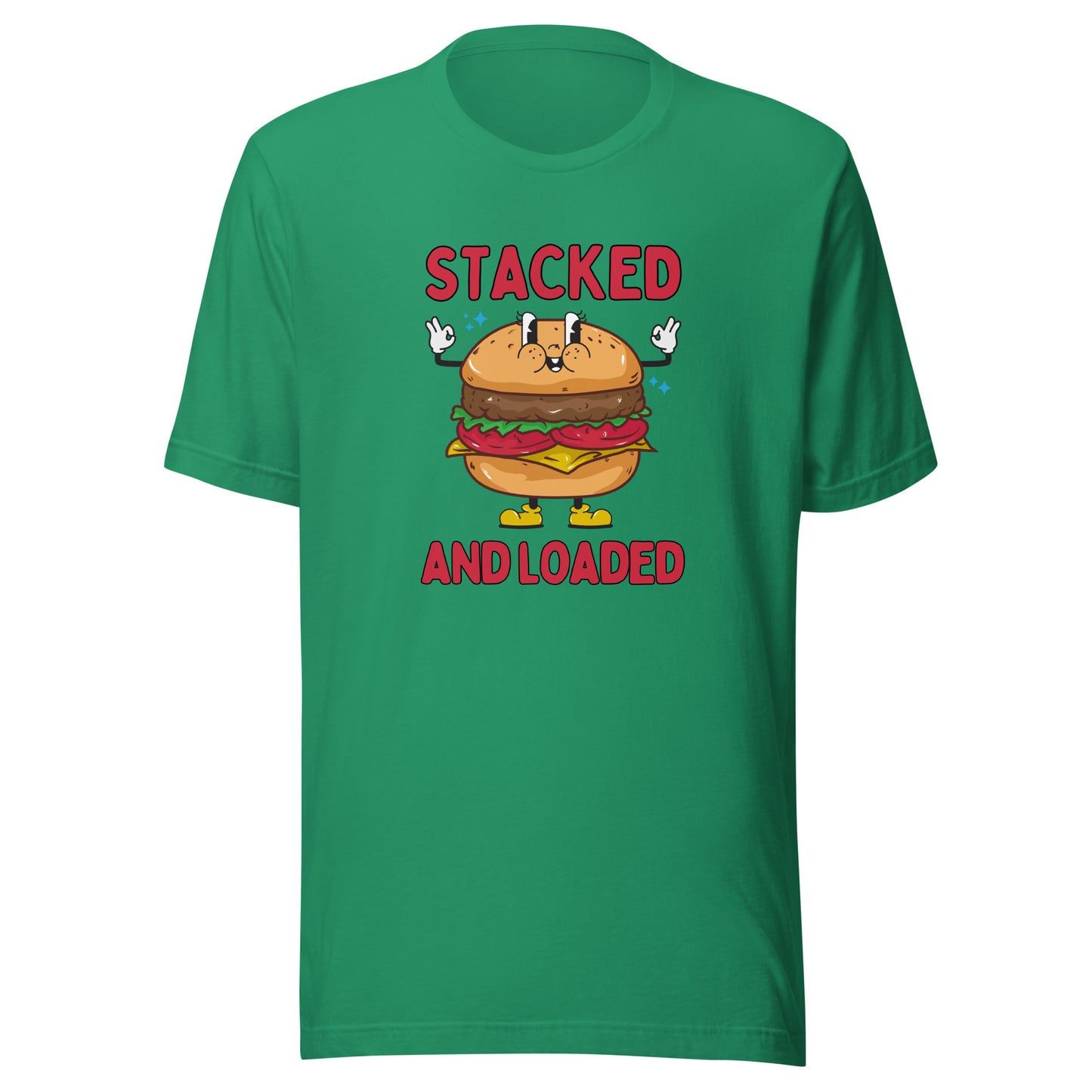 STACKED and LOADED burger boy Unisex t-shirt