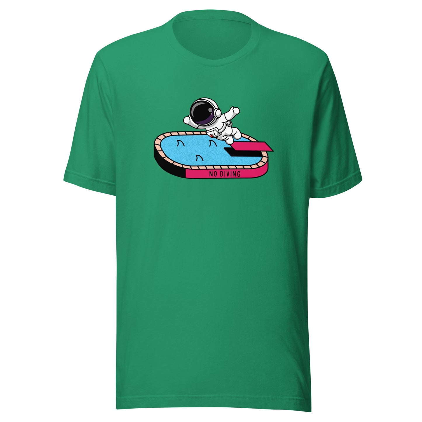 NO DIVING astronaut fun Unisex t-shirt