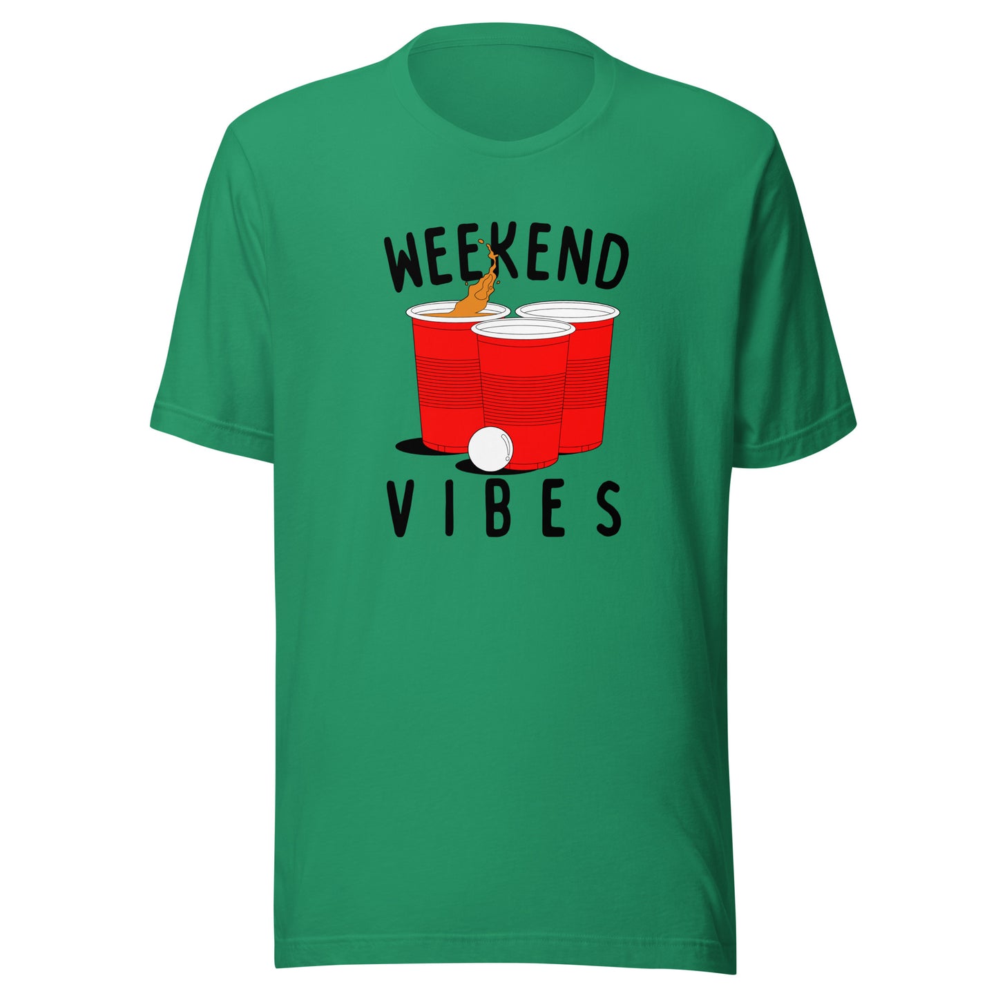 Weekend Vibes Beer Pong Unisex t-shirt