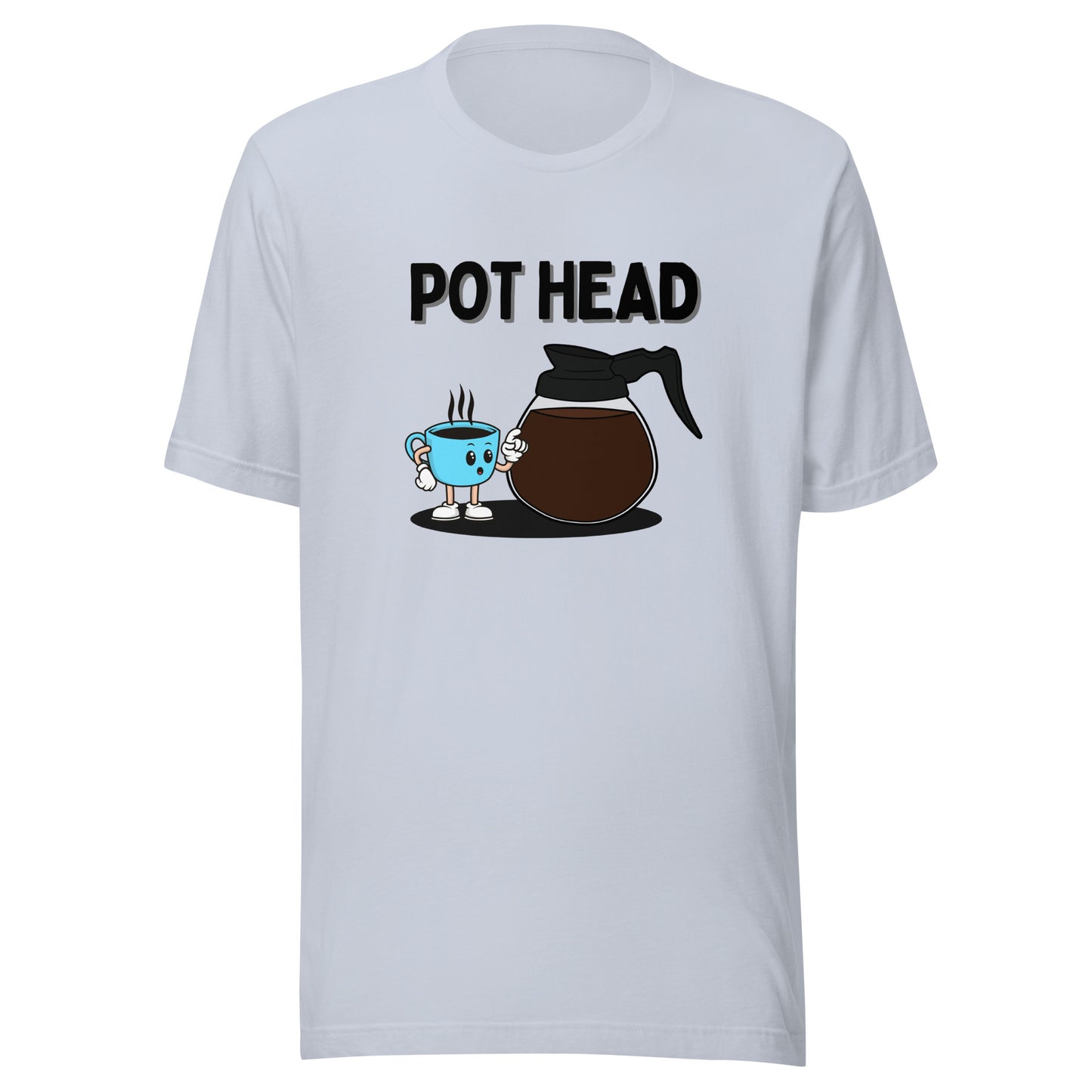 Coffee Pot Head Unisex t-shirt