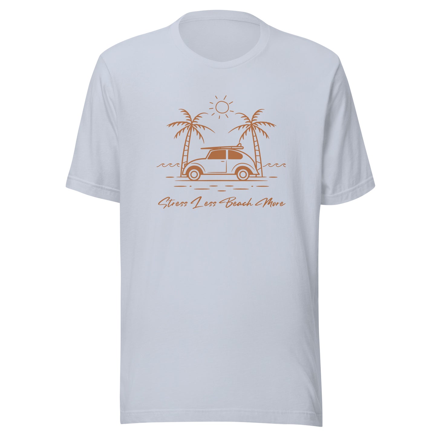 Stress Less Beach More Unisex t-shirt