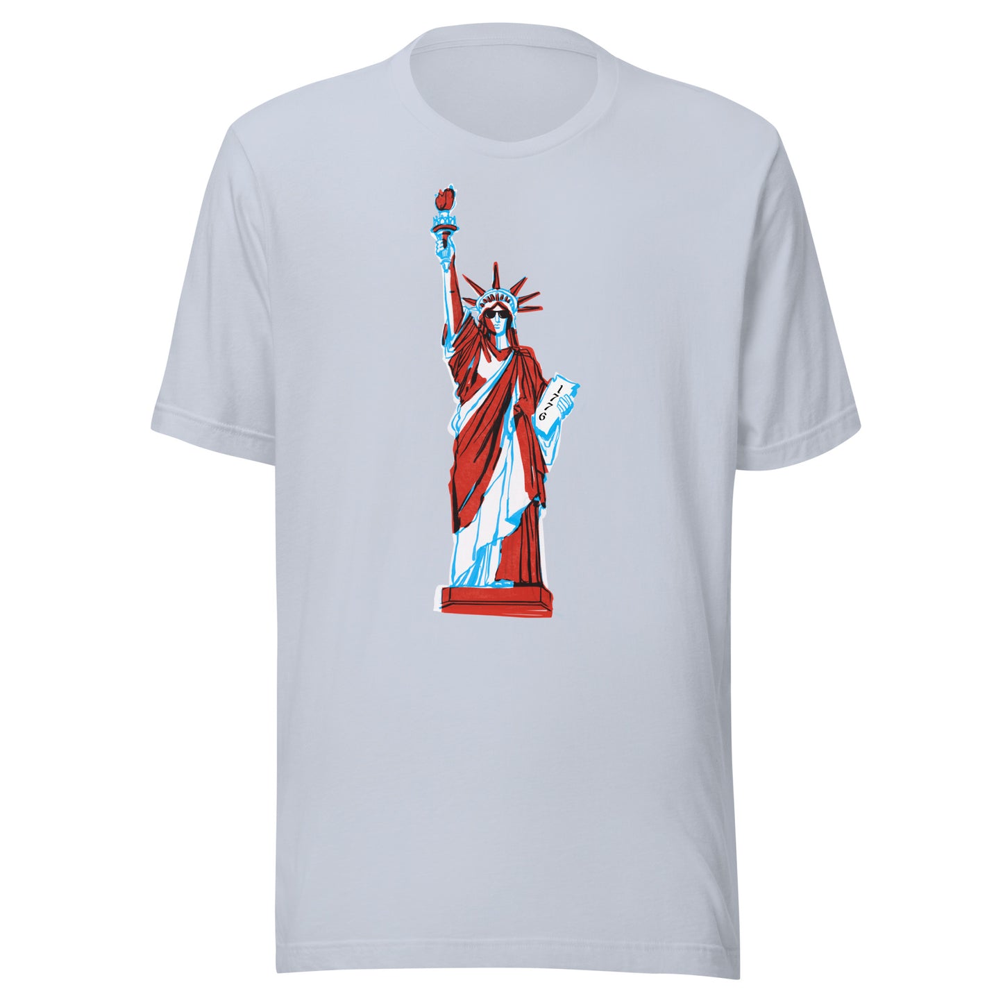 Lady Liberty Came to Party Unisex t-shirt