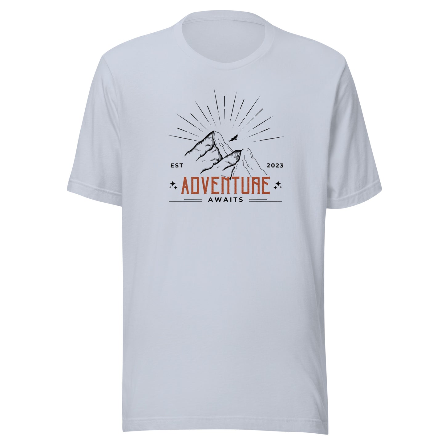 Adventure Awaits Mountain Peaks Unisex t-shirt