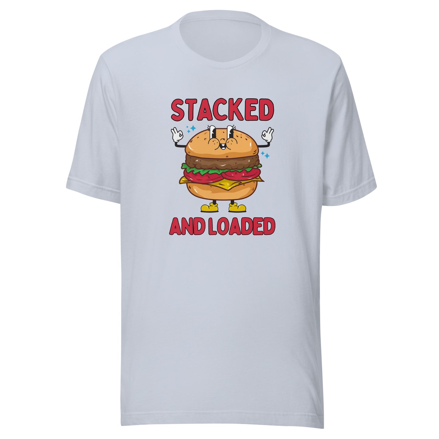 STACKED and LOADED burger boy Unisex t-shirt