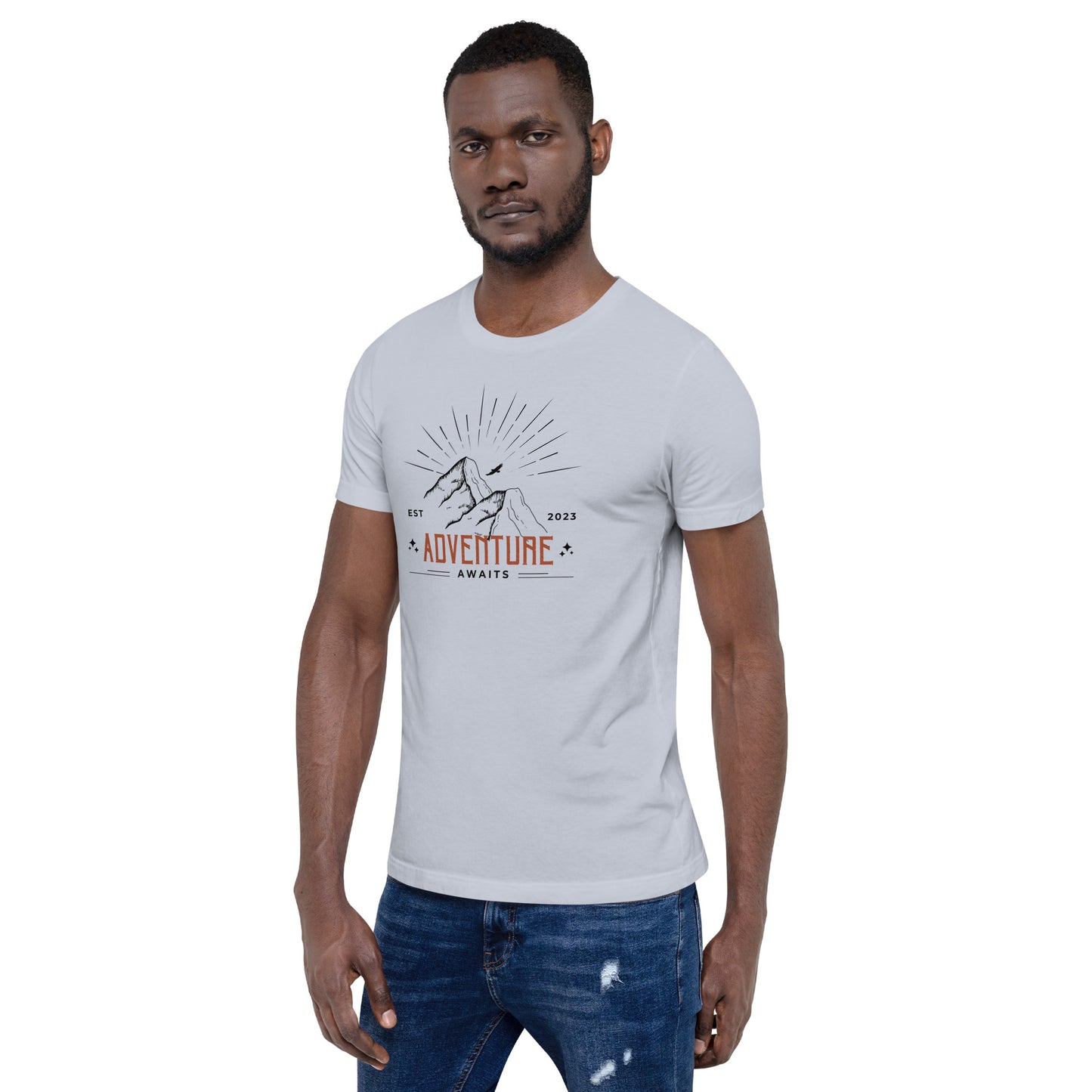 Adventure Awaits Mountain Peaks Unisex t-shirt