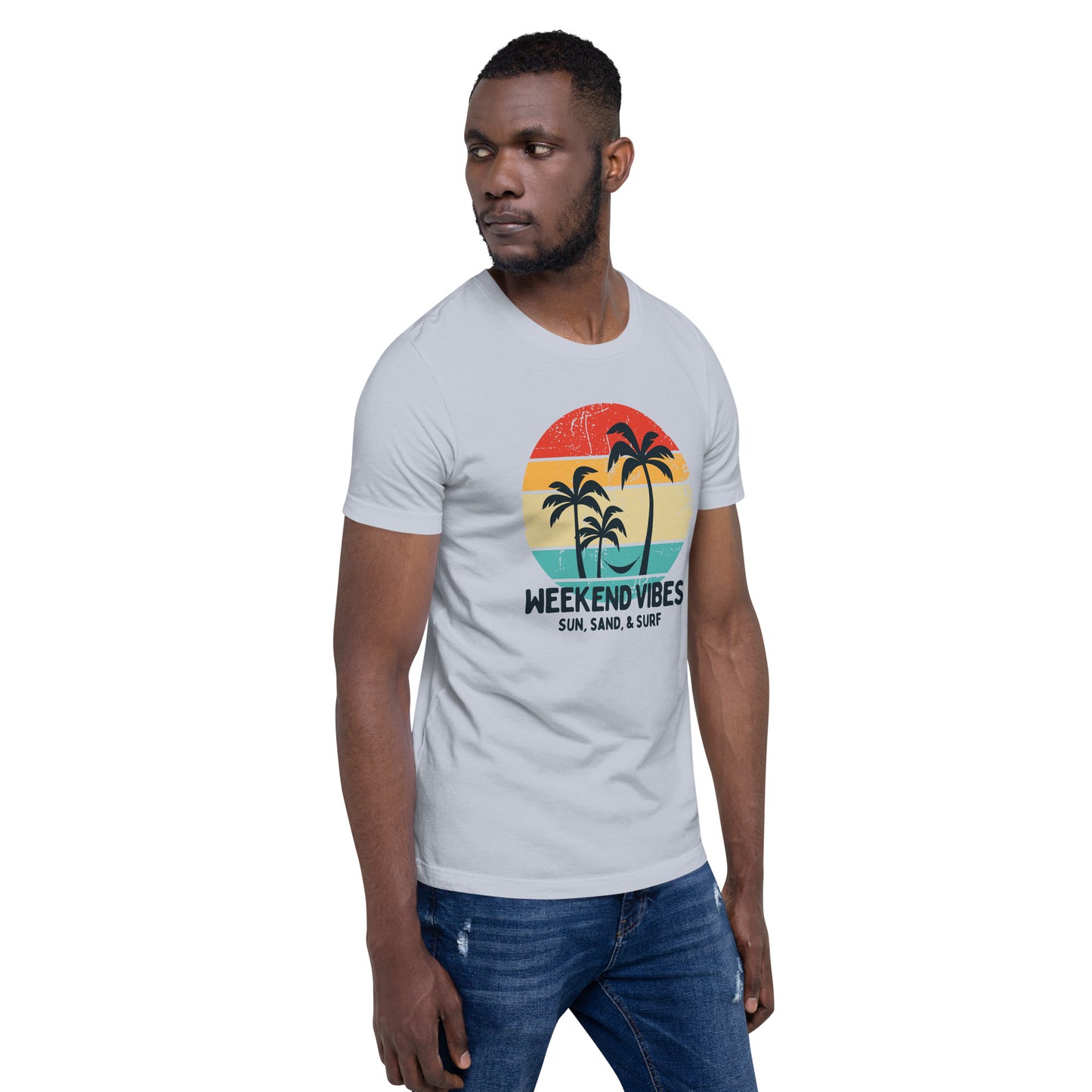 Weekend Vibes Sun Sand Surf Unisex t-shirt