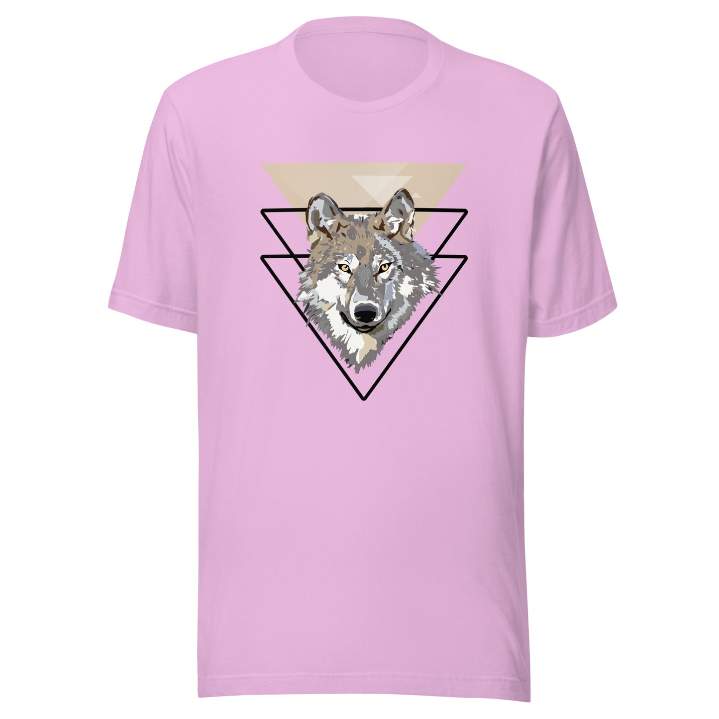 Triangle Wolf Illustration Unisex t-shirt