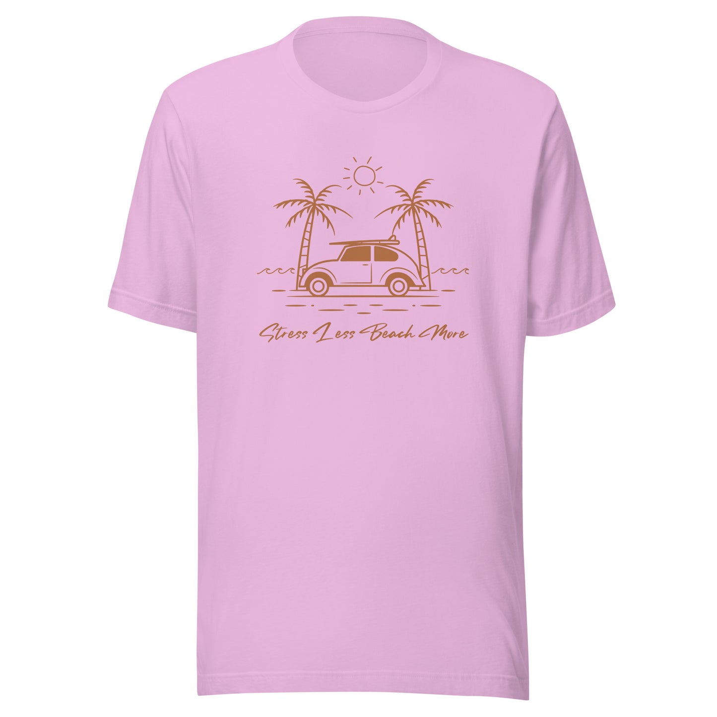 Stress Less Beach More Unisex t-shirt