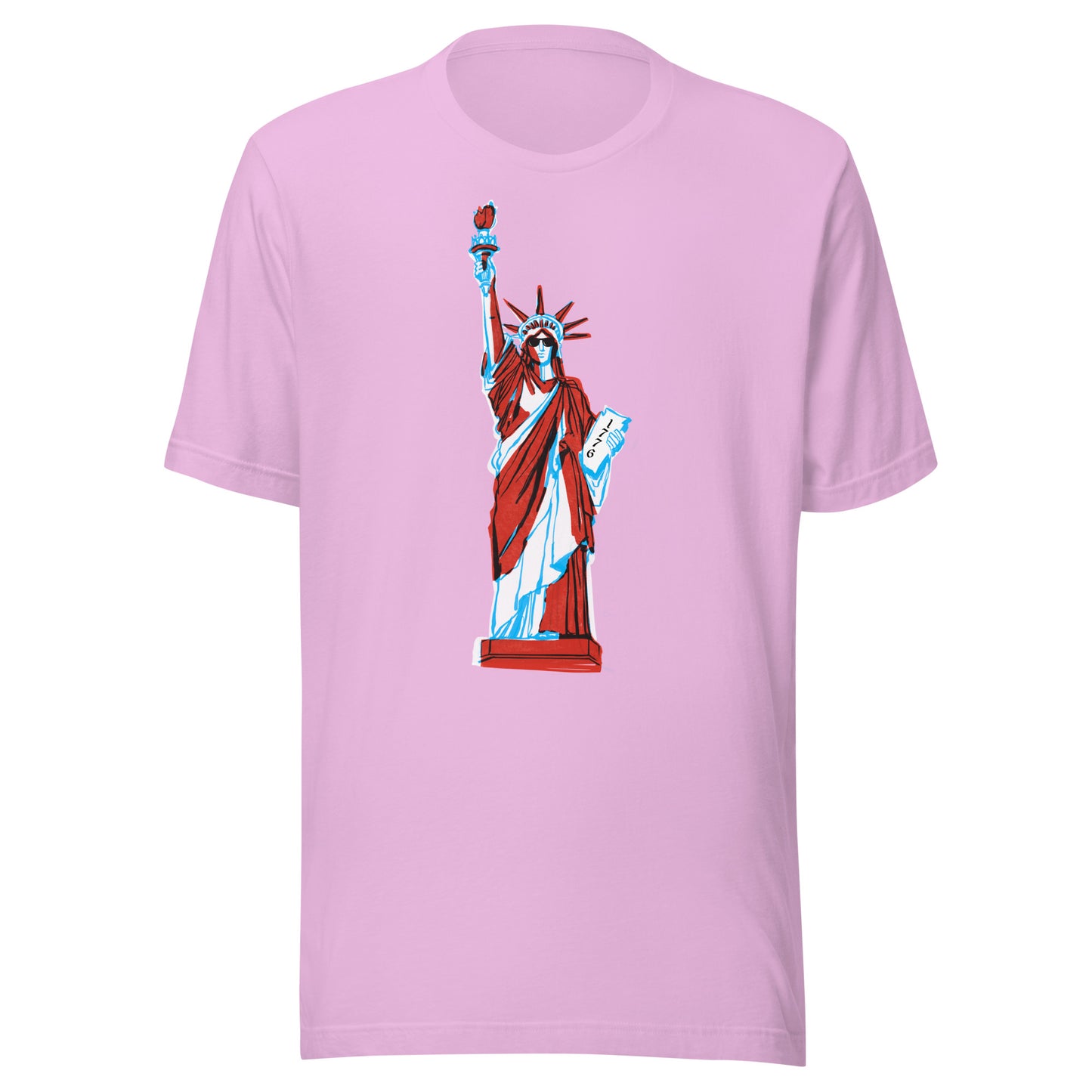 Lady Liberty Came to Party Unisex t-shirt