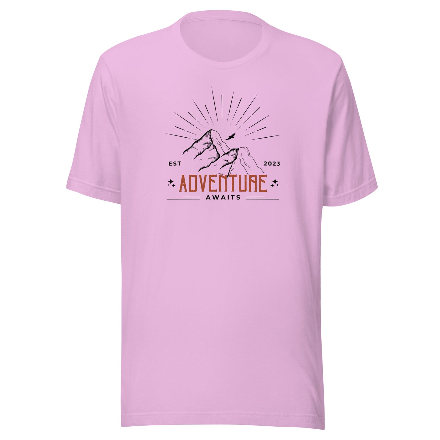 Adventure Awaits Mountain Peaks Unisex t-shirt