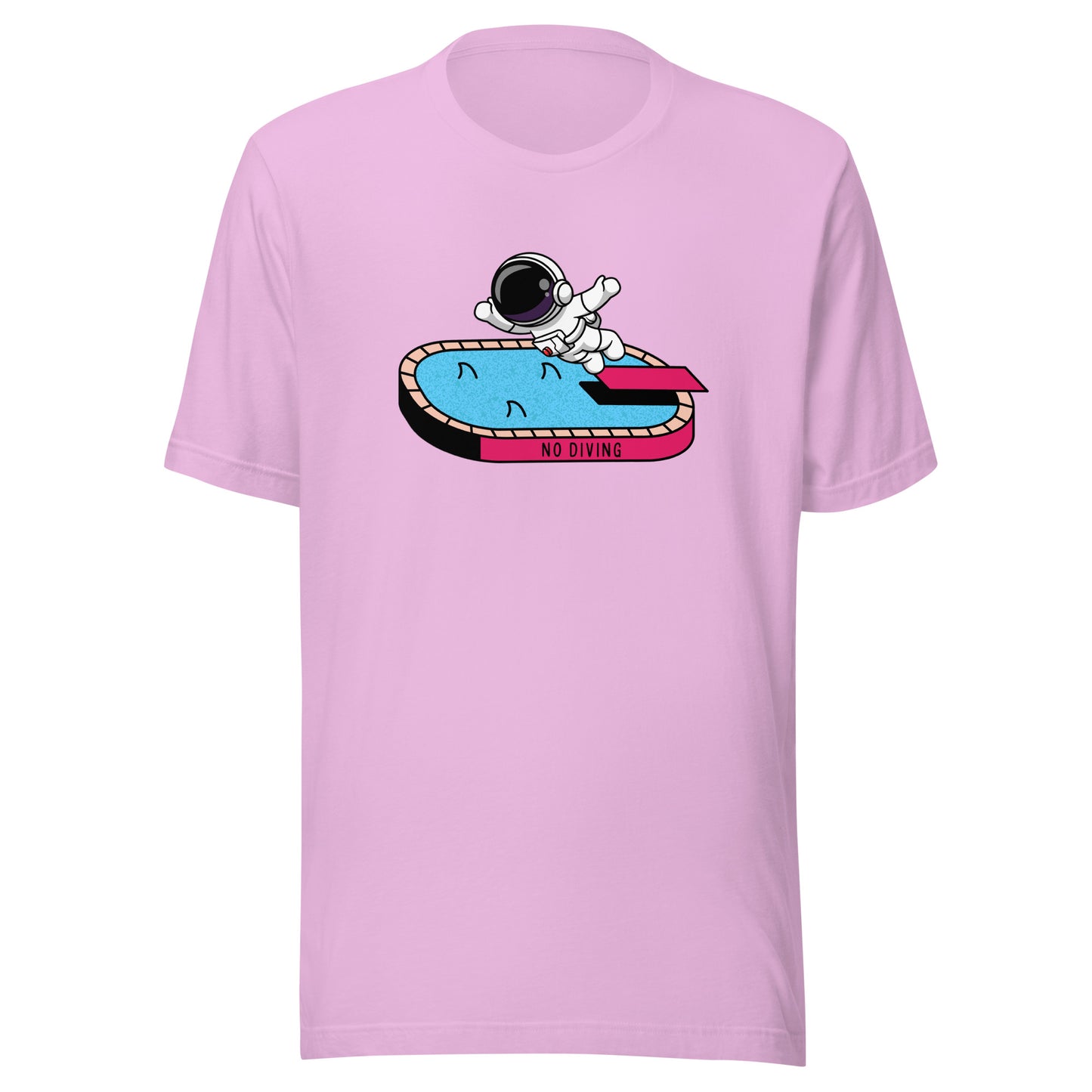 NO DIVING astronaut fun Unisex t-shirt