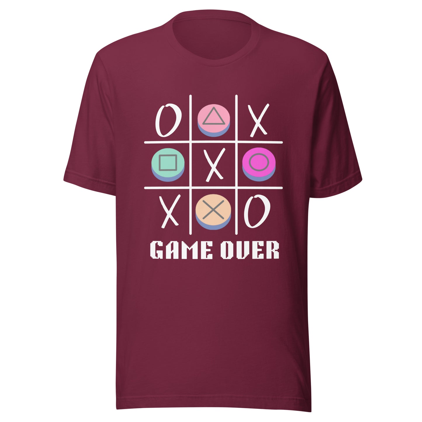 Game Over tic tac toe Unisex t-shirt