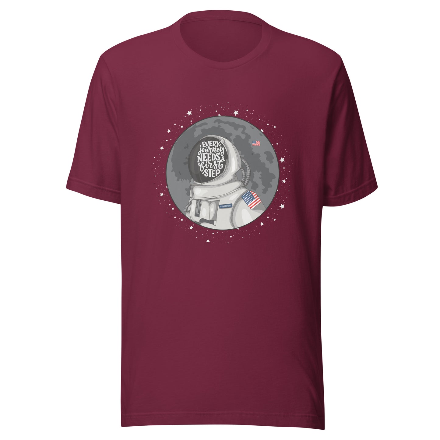 Astronaut First Step Unisex t-shirt