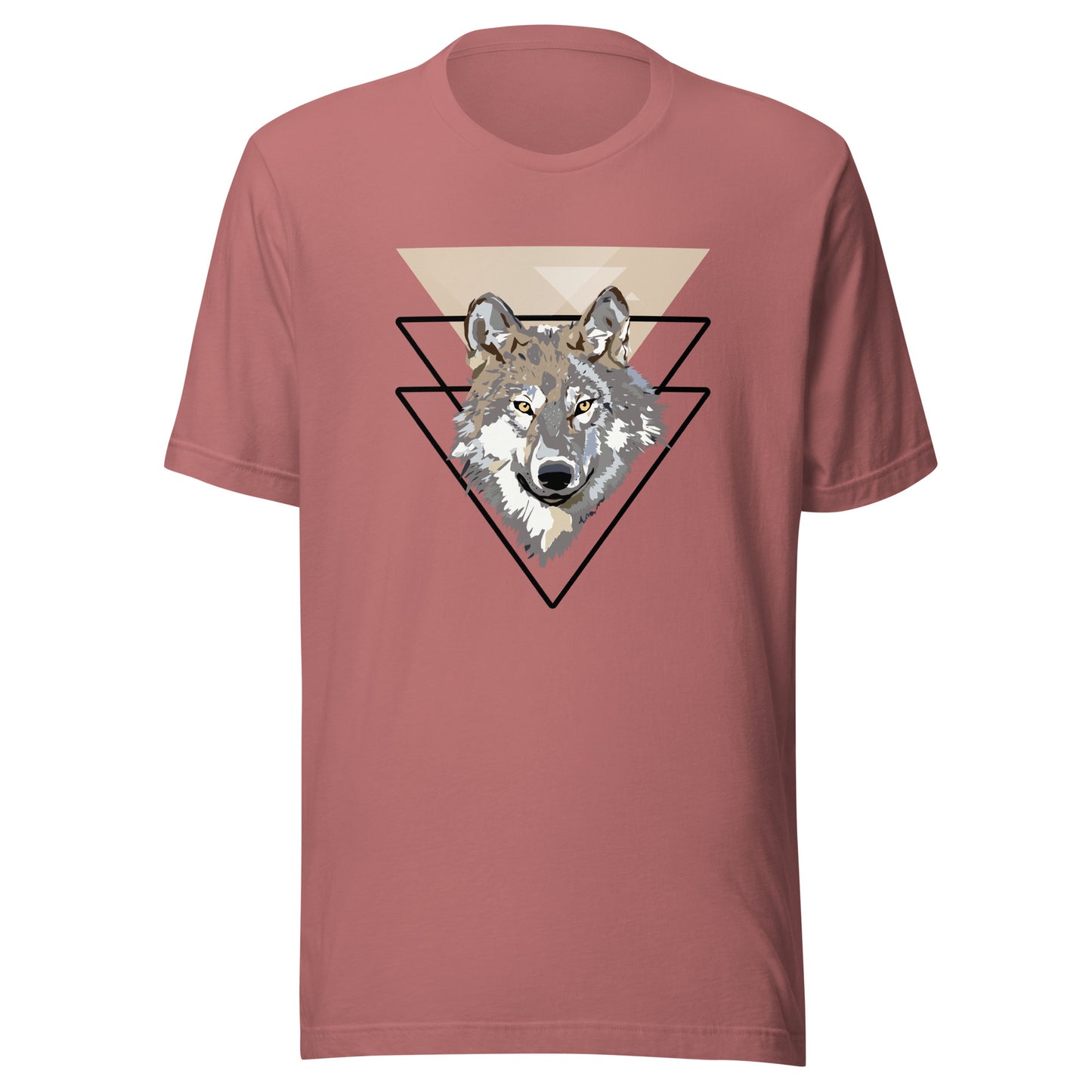 Triangle Wolf Illustration Unisex t-shirt