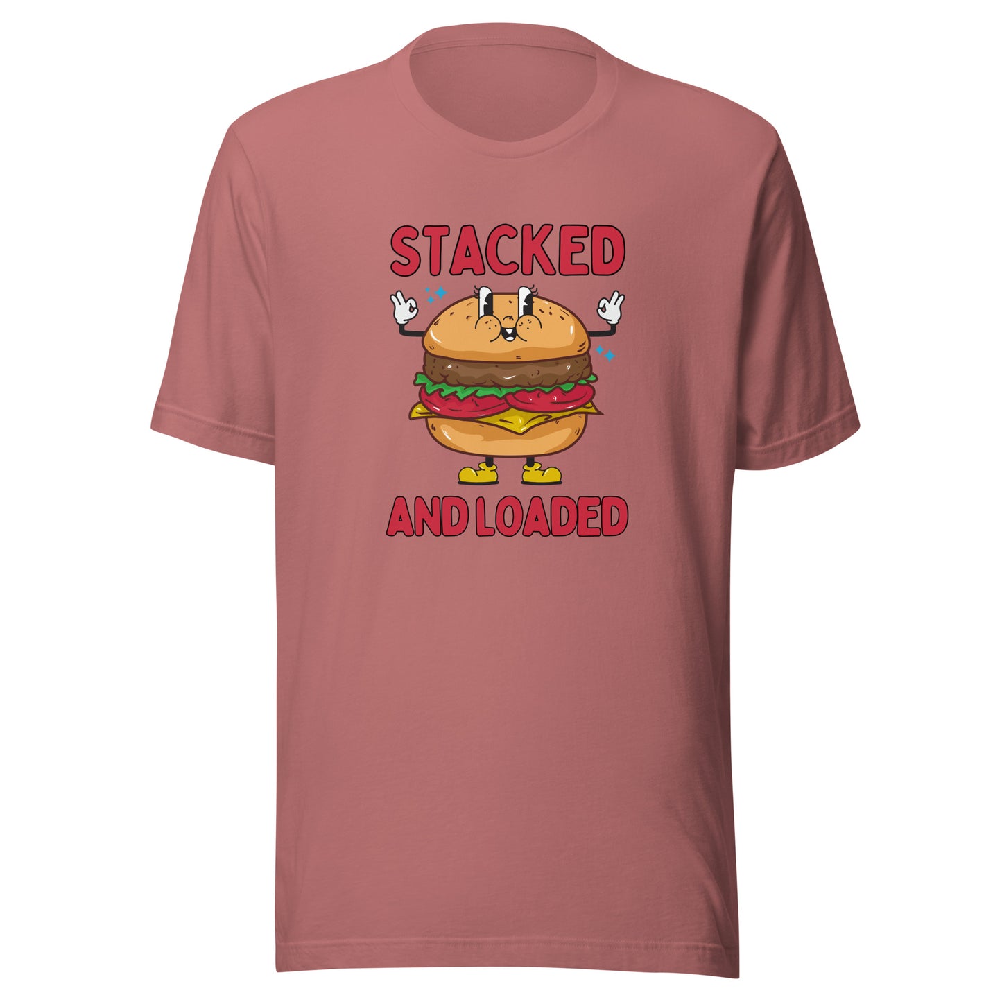 STACKED and LOADED burger boy Unisex t-shirt