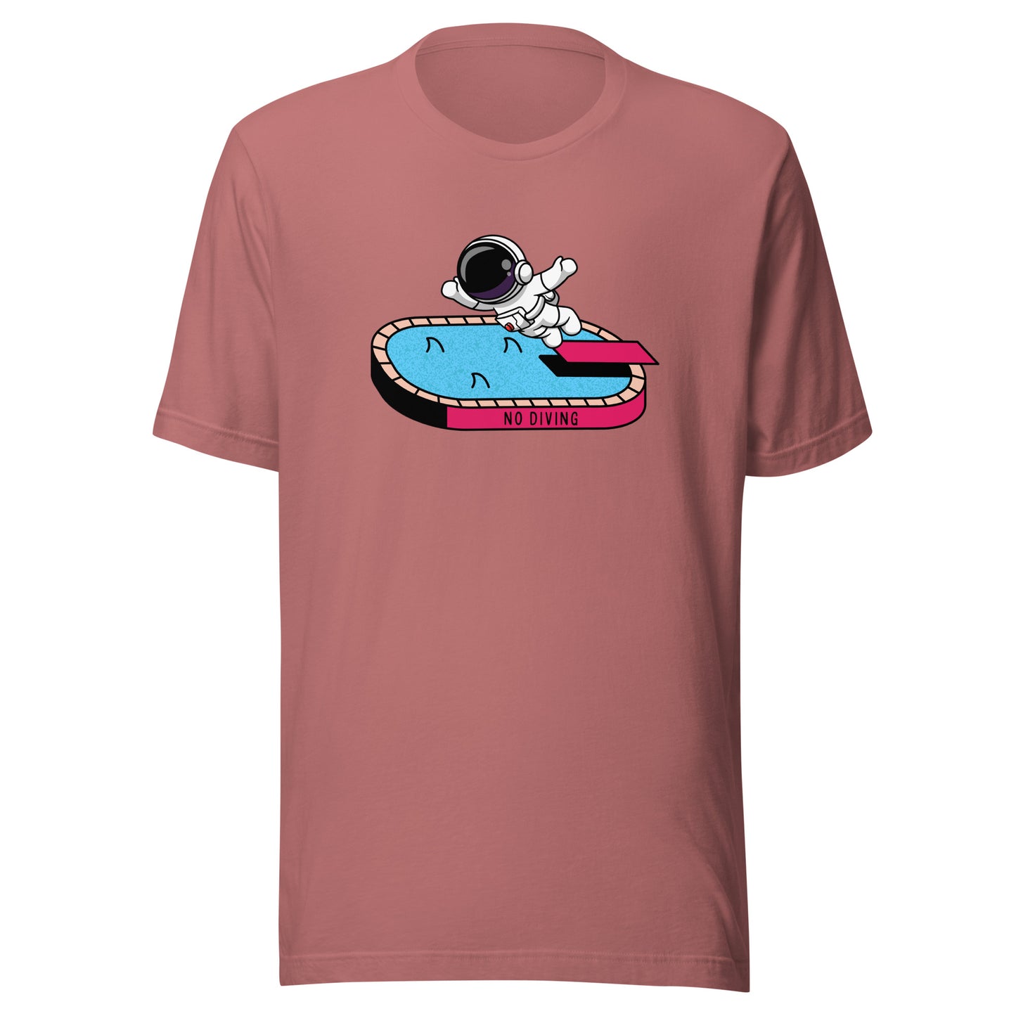 NO DIVING astronaut fun Unisex t-shirt