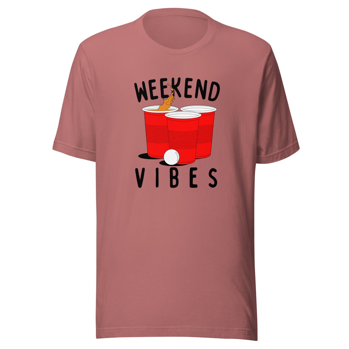 Weekend Vibes Beer Pong Unisex t-shirt