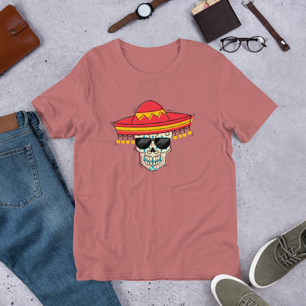 Sugar Skull Shades Unisex t-shirt