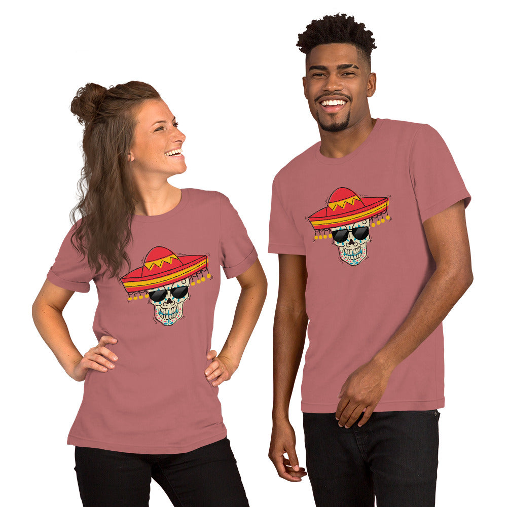 Sugar Skull Shades Unisex t-shirt