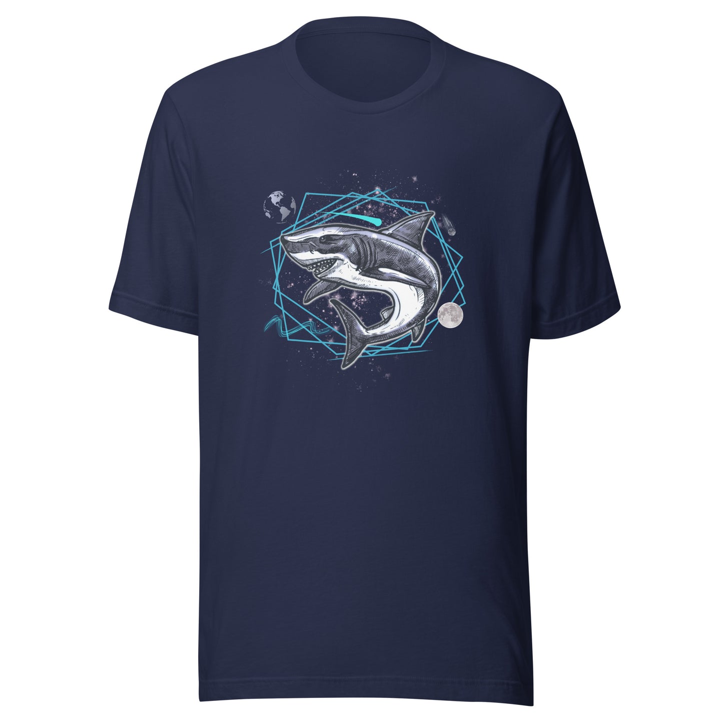Underwater Galaxy Shark Unisex t-shirt