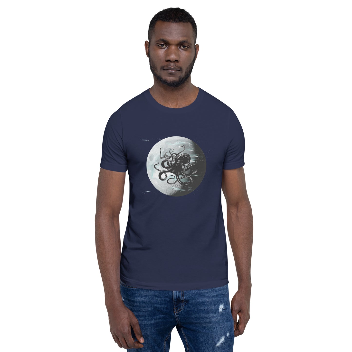 Octopus Moon Unisex t-shirt