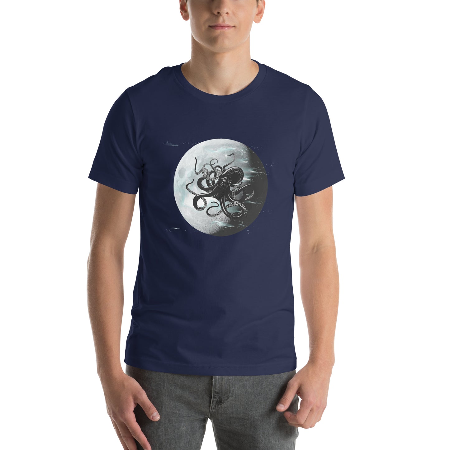 Octopus Moon Unisex t-shirt